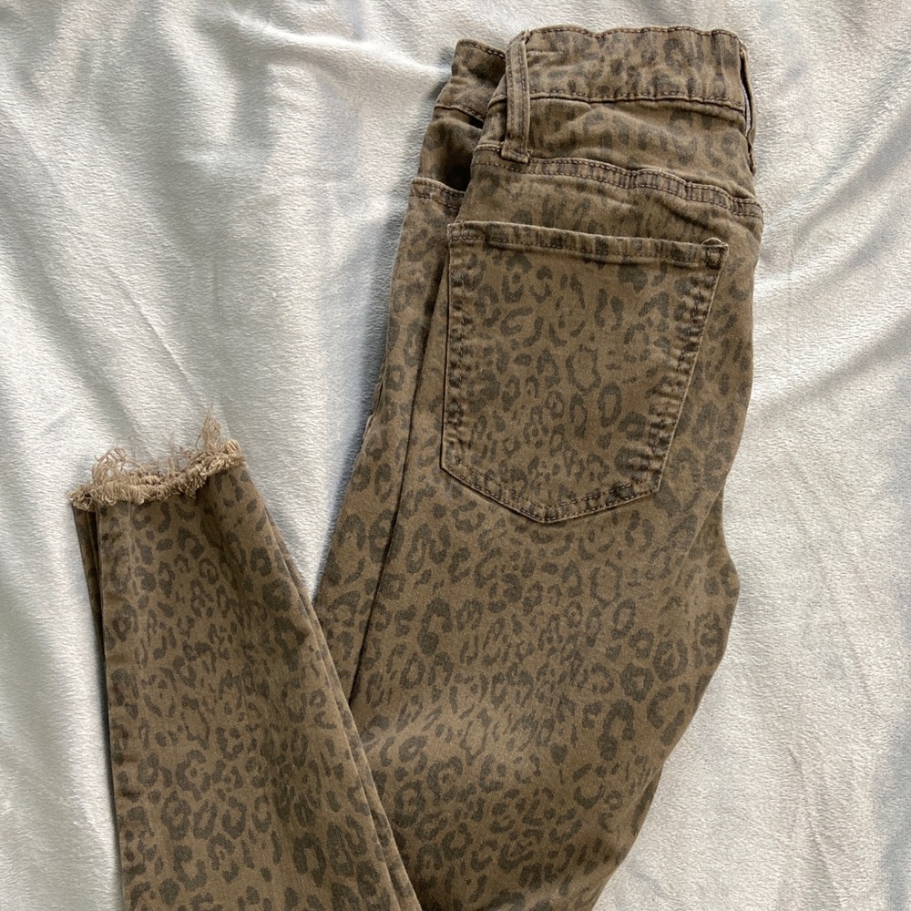 Cheetah Jeggings Womens Size 0